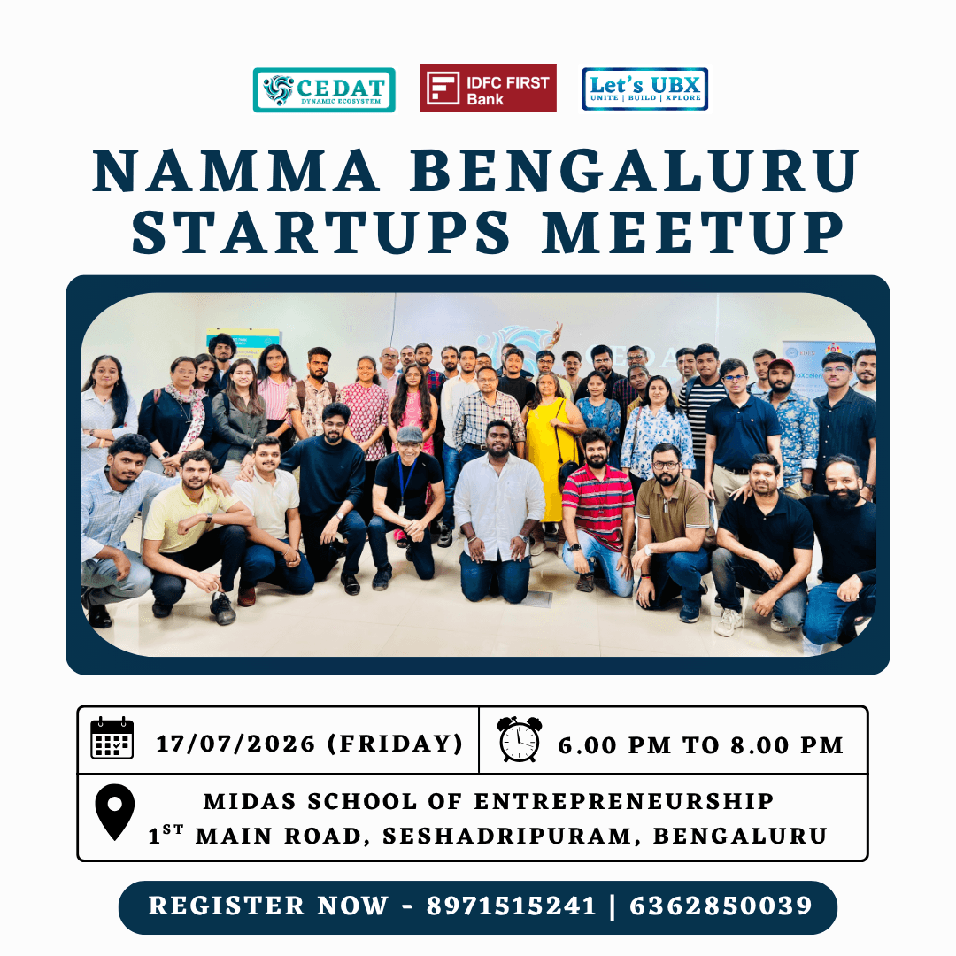 Namma Bengaluru Startups Meetup by CEDAT