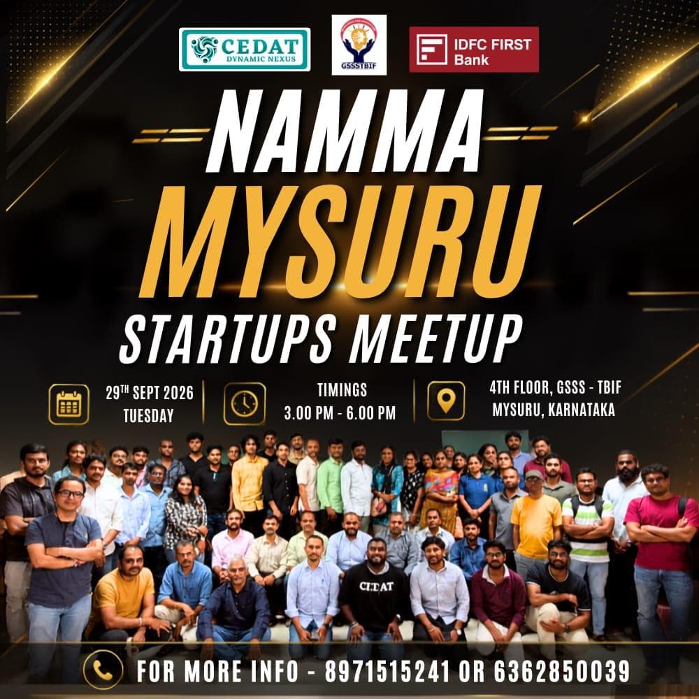 Namma Mysuru Startups Meetup by CEDAT