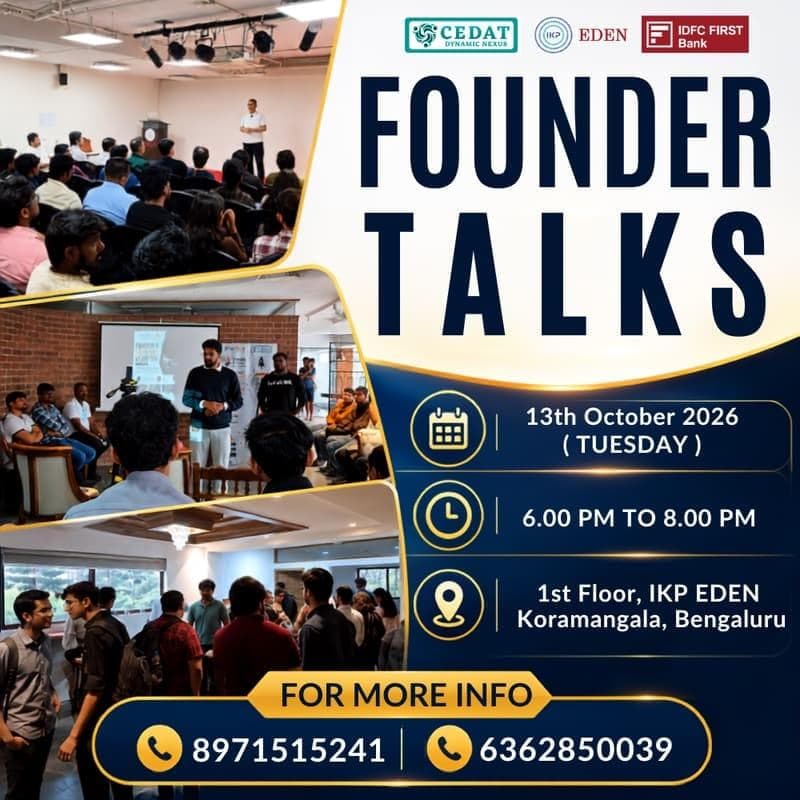 Founder Talks by CEDAT